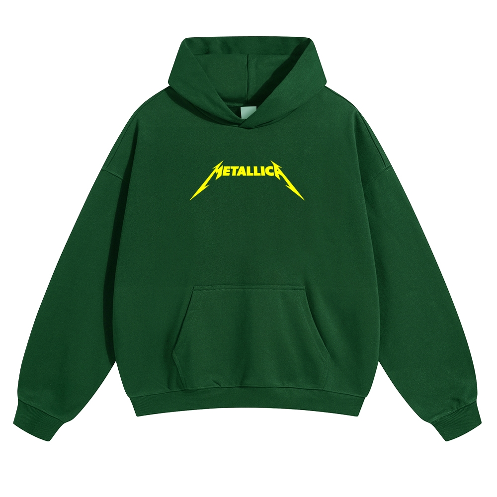 Broken Clock Neon Skull Graphic Hoodie