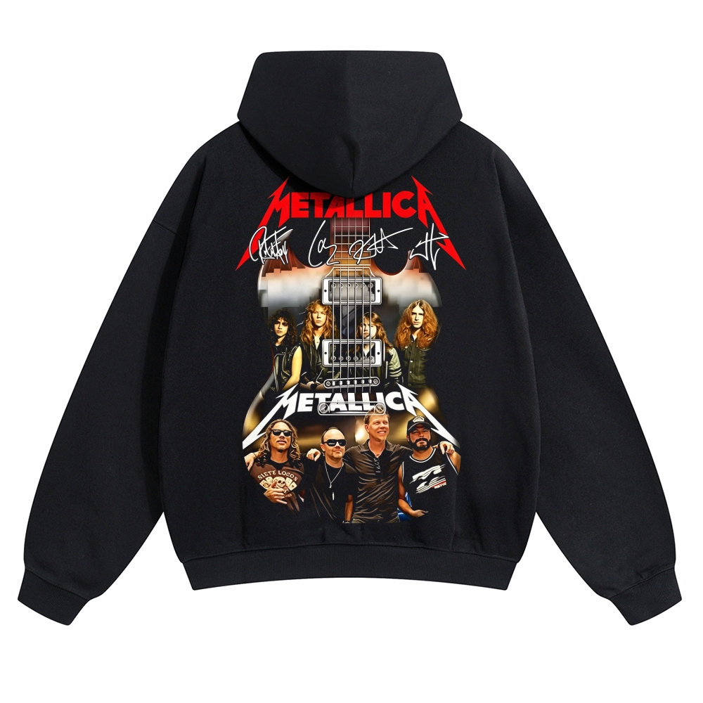 Band Signature Collage Guitar Hoodie