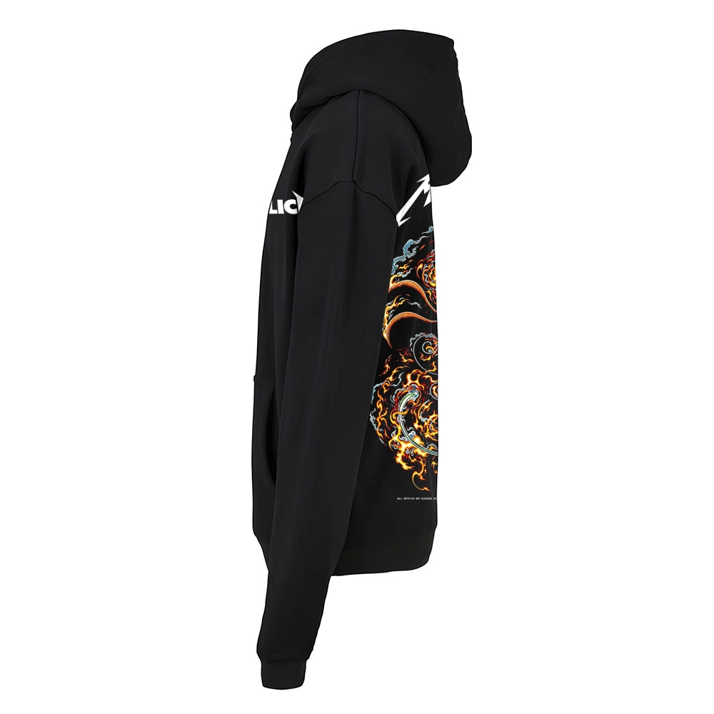 Flaming Serpent Guitar Art Hoodie