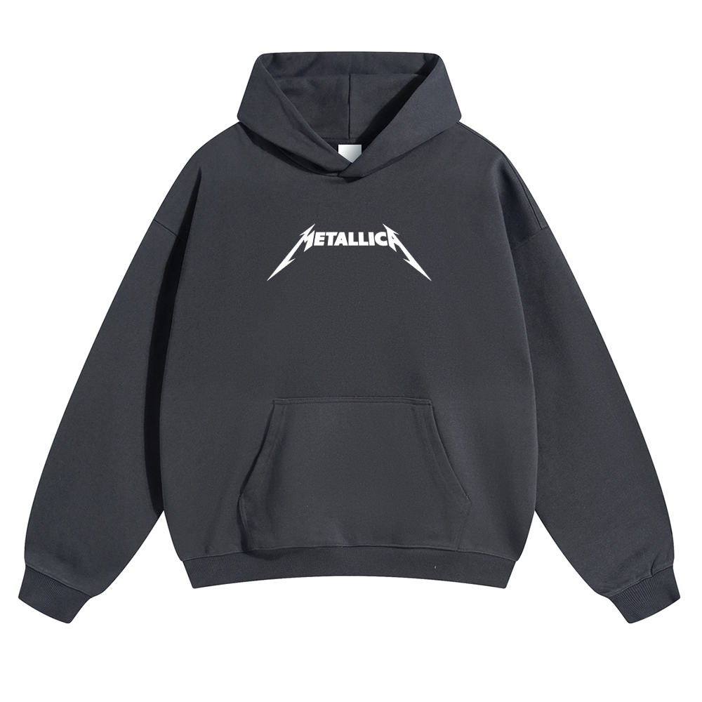 White Explorer Guitar Distressed Hoodie