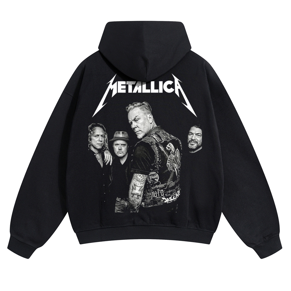 Band Group Portrait Black Hoodie
