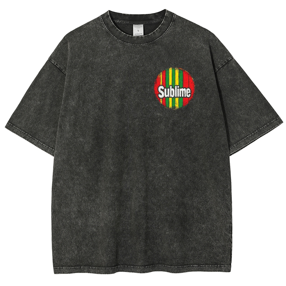 Rasta Rock N Roll Washed Tee