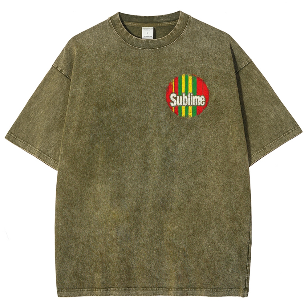 Rasta Rock N Roll Washed Tee