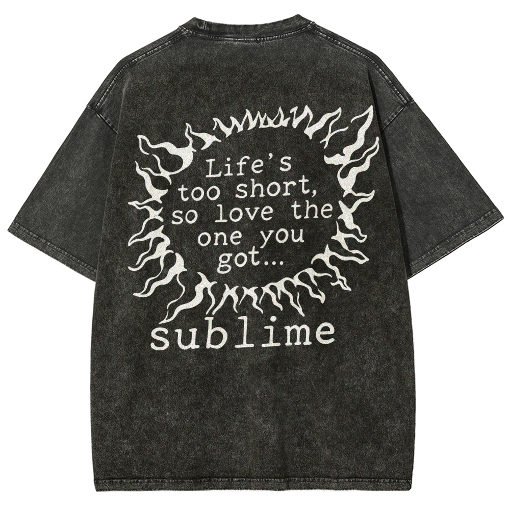 Lightning Lyric Washed Vintage Tee