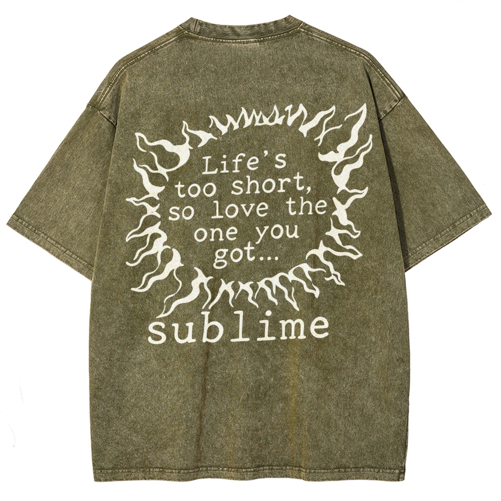 Lightning Lyric Washed Vintage Tee