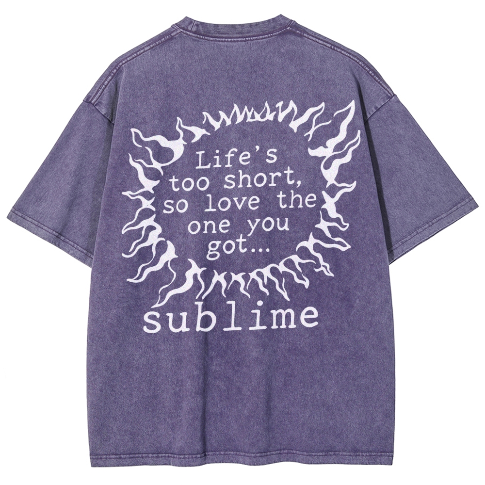 Lightning Lyric Washed Vintage Tee