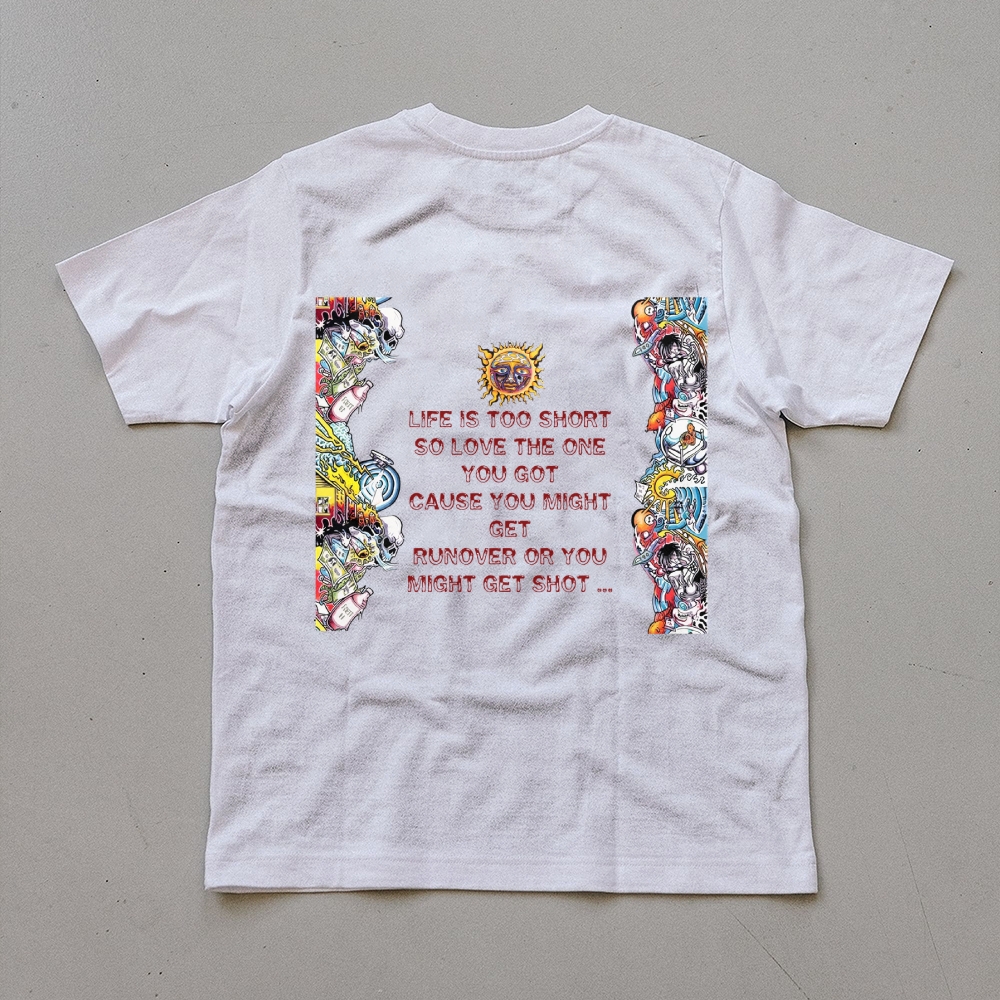 Floral Border Sun Graphic Tee