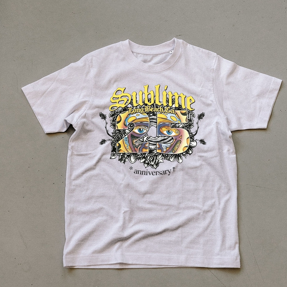 Floral Border Sun Graphic Tee