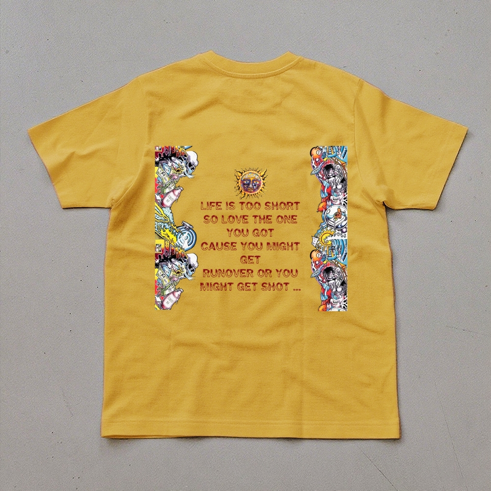 Floral Border Sun Graphic Tee