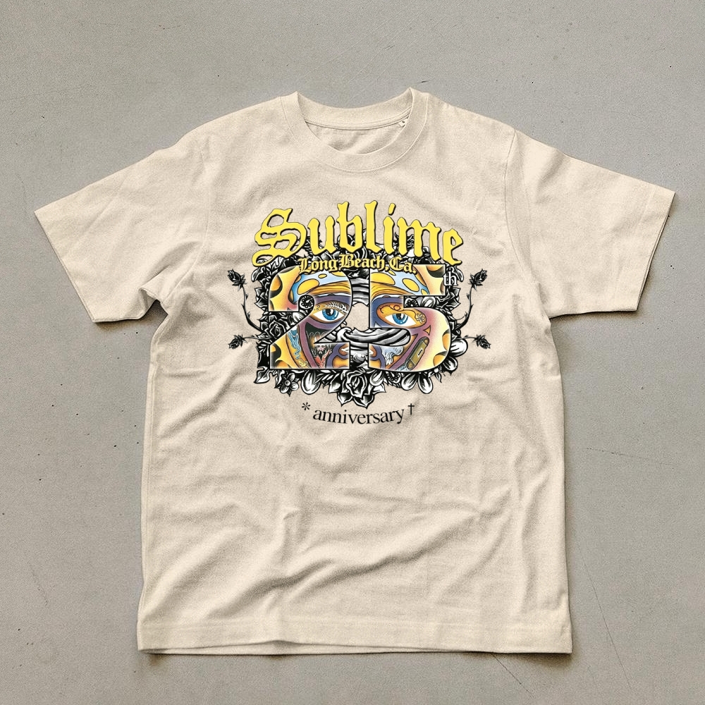 Floral Border Sun Graphic Tee