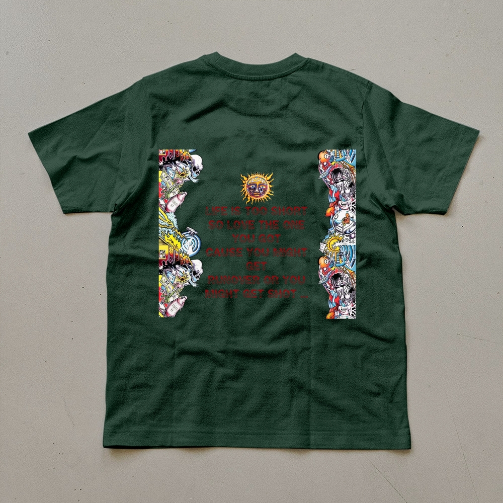 Floral Border Sun Graphic Tee