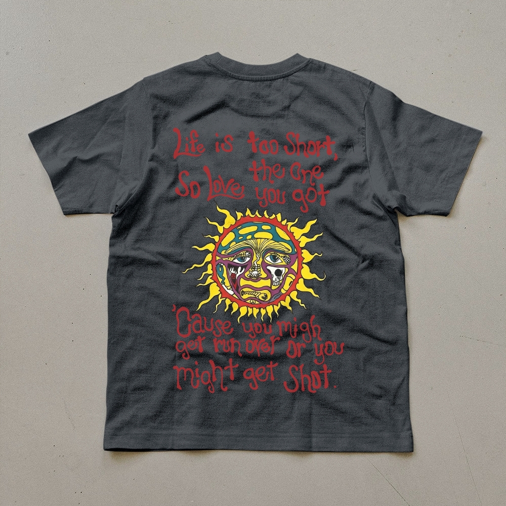 Small Front Sun Print Tee