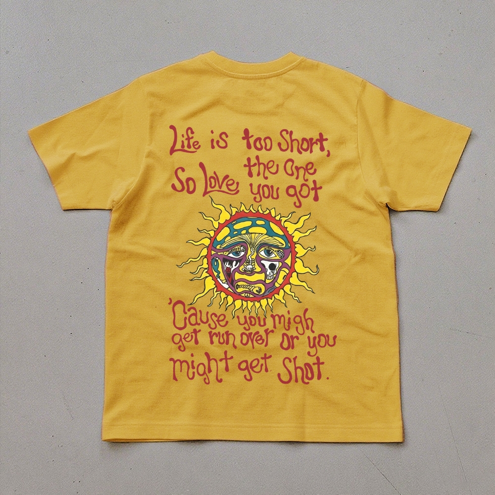 Small Front Sun Print Tee