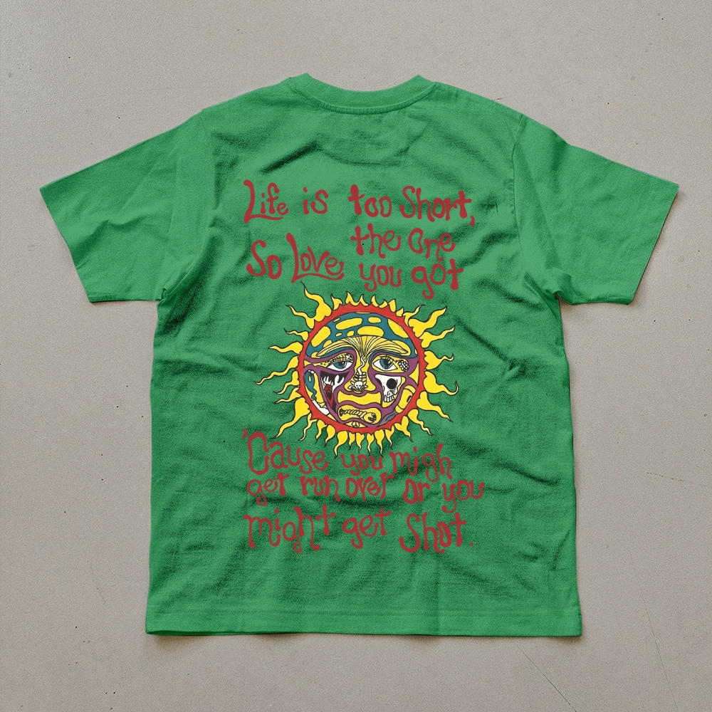 Small Front Sun Print Tee