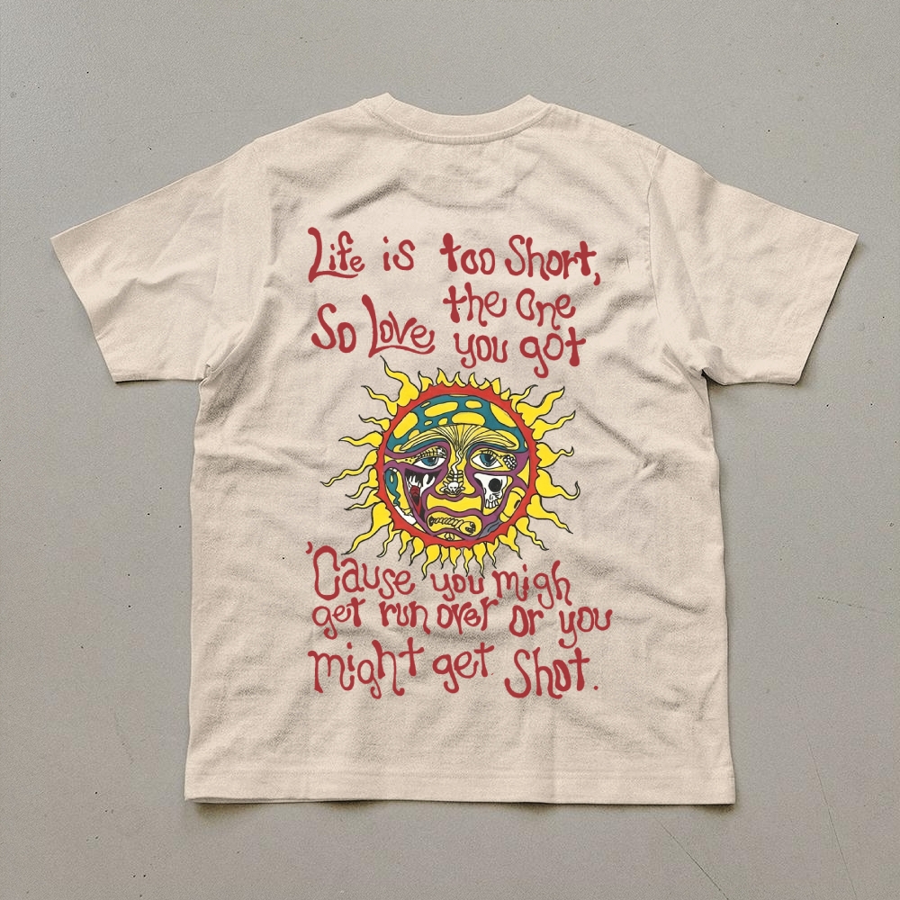 Small Front Sun Print Tee