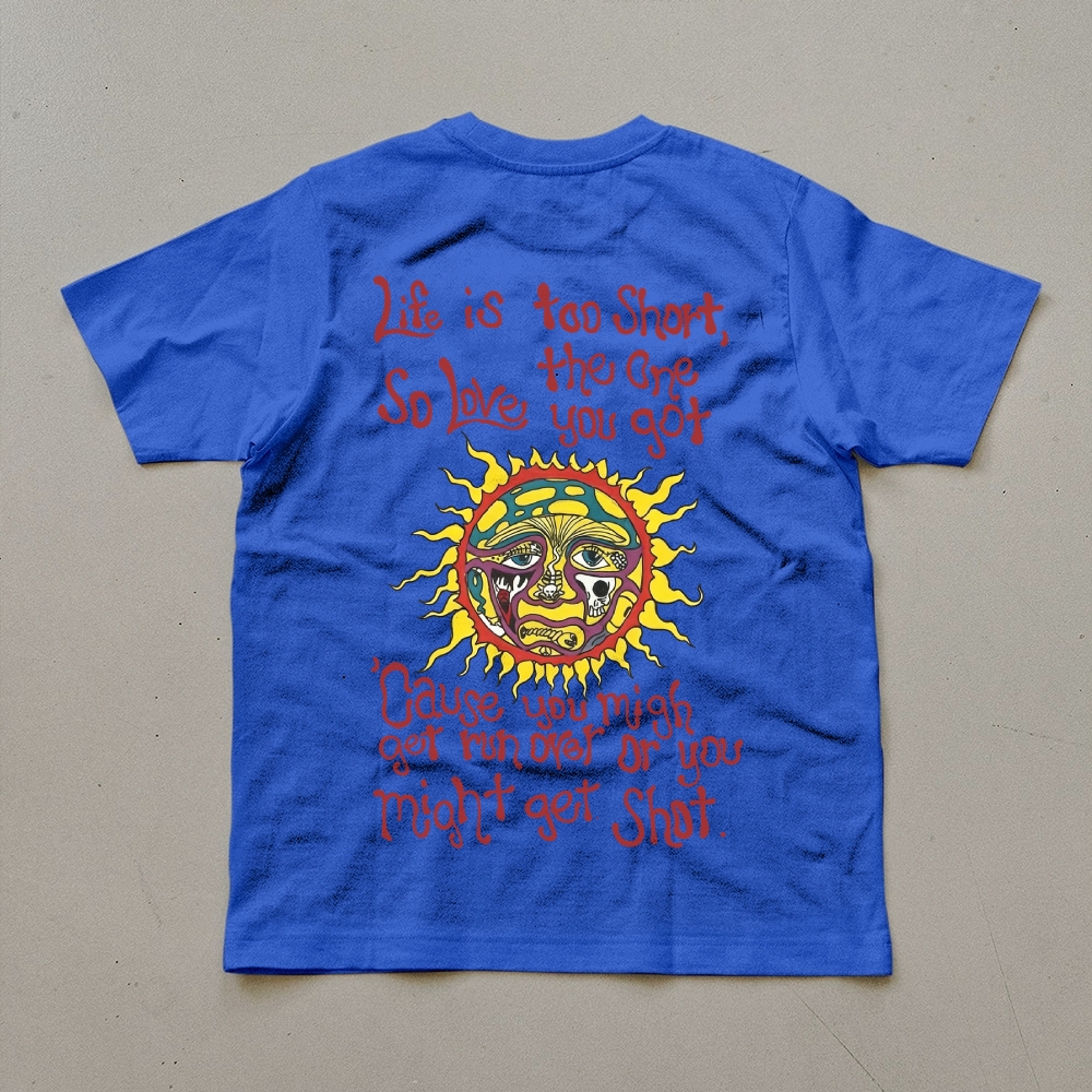 Small Front Sun Print Tee