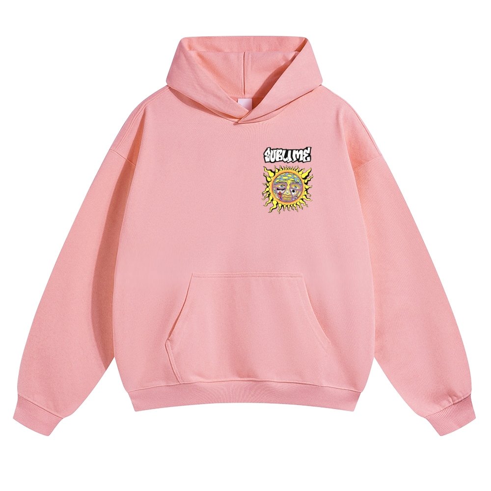 Big Psychedelic Sun Black Hoodie