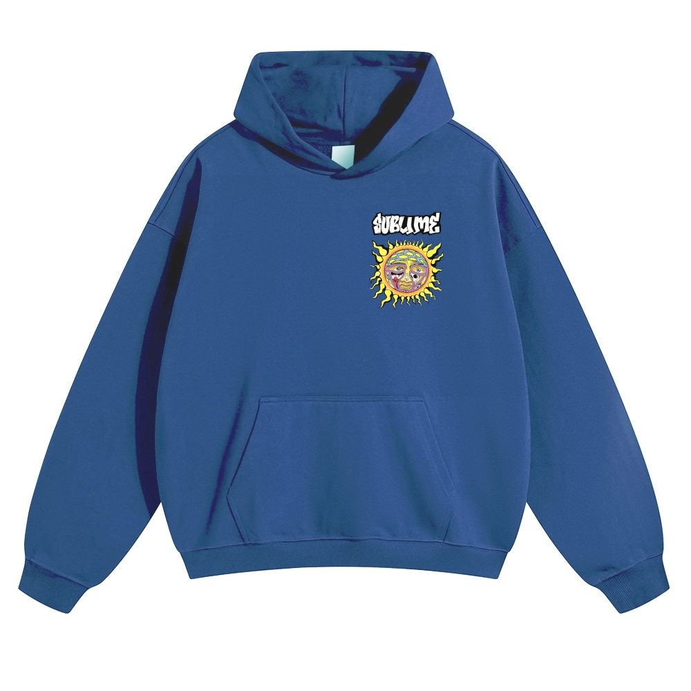 Big Psychedelic Sun Black Hoodie