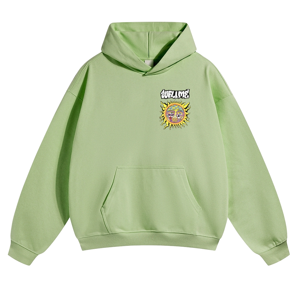 Big Psychedelic Sun Black Hoodie