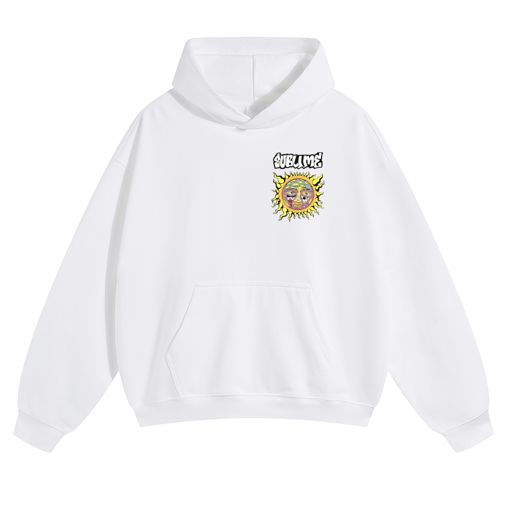 Big Psychedelic Sun Black Hoodie
