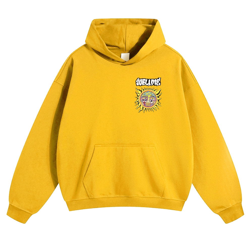 Big Psychedelic Sun Black Hoodie