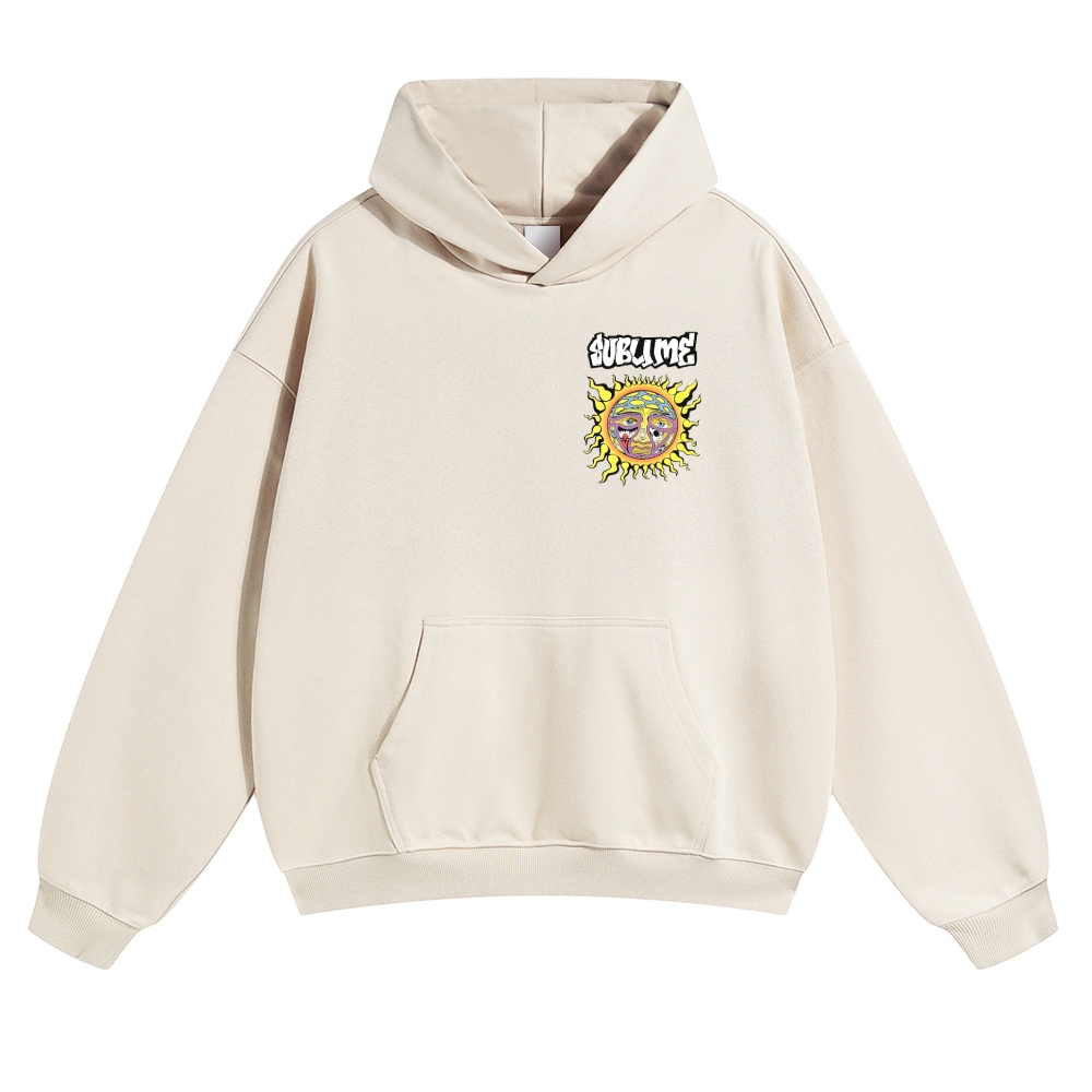 Big Psychedelic Sun Black Hoodie