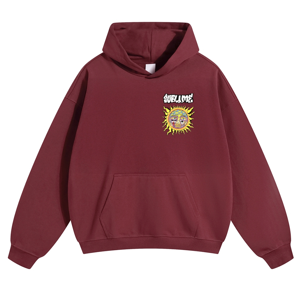 Big Psychedelic Sun Black Hoodie