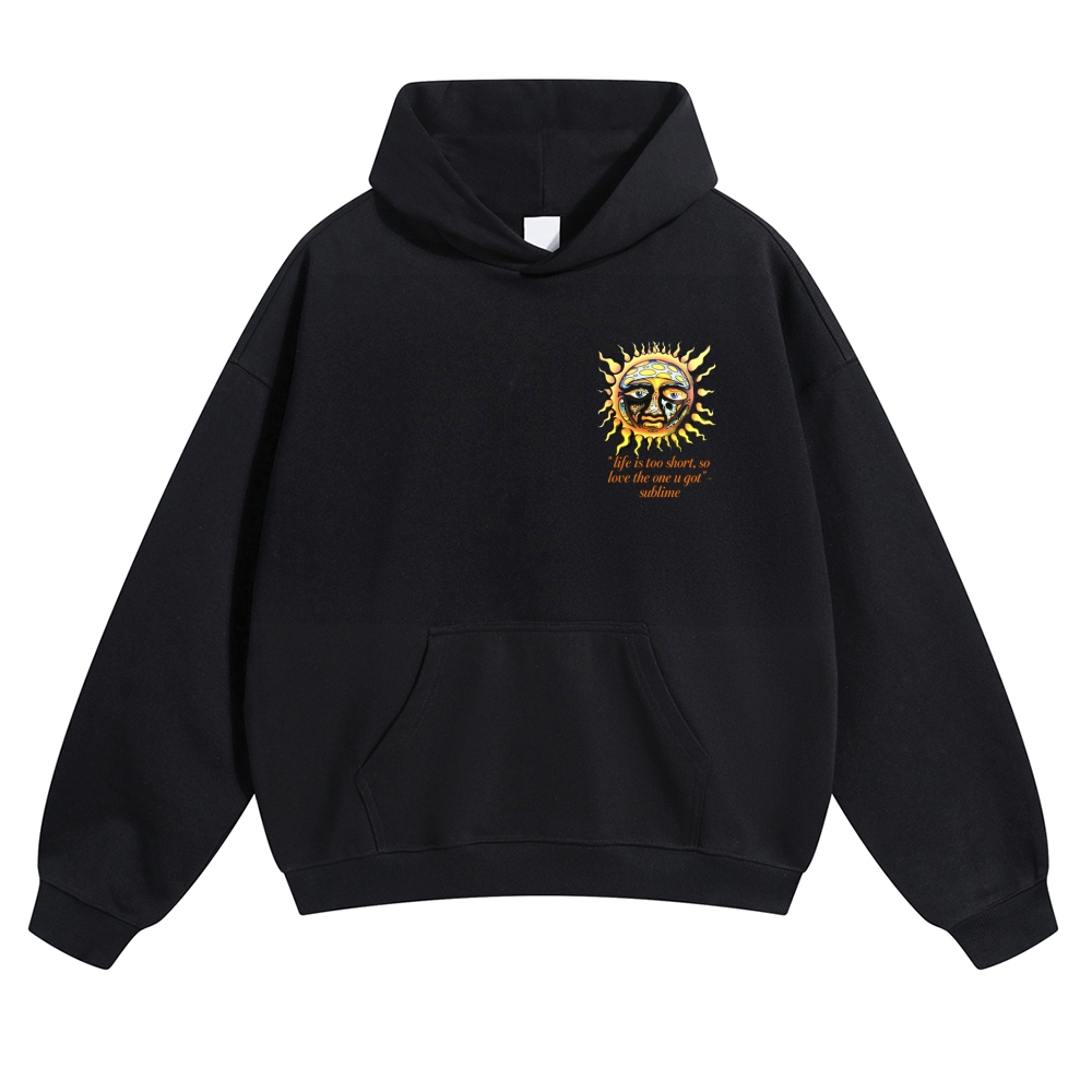 Classic Retro Sun Logo Hoodie
