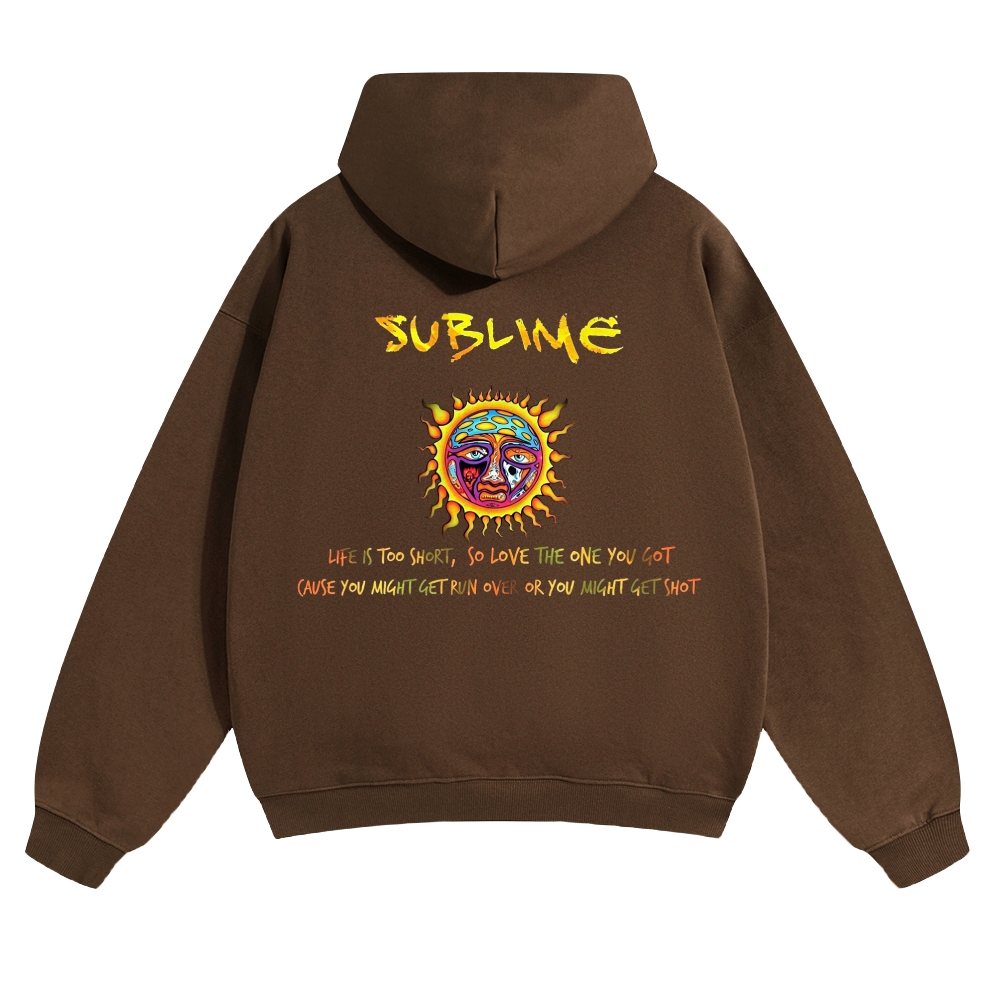 Classic Retro Sun Logo Hoodie