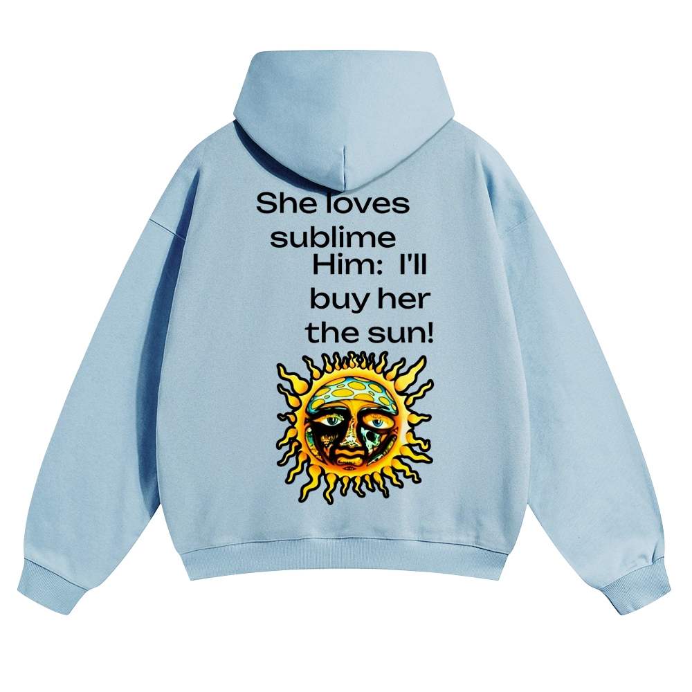 Dual Sun Brown Casual Hoodie