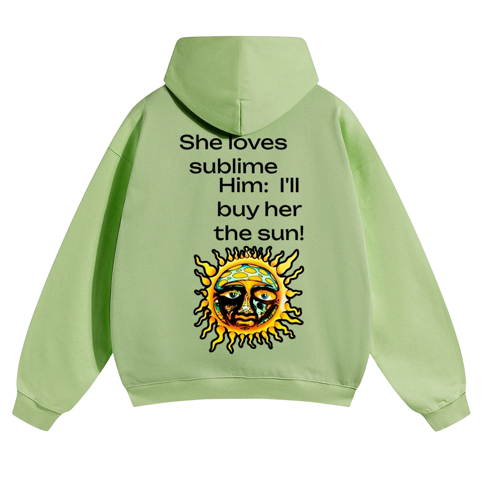 Dual Sun Brown Casual Hoodie