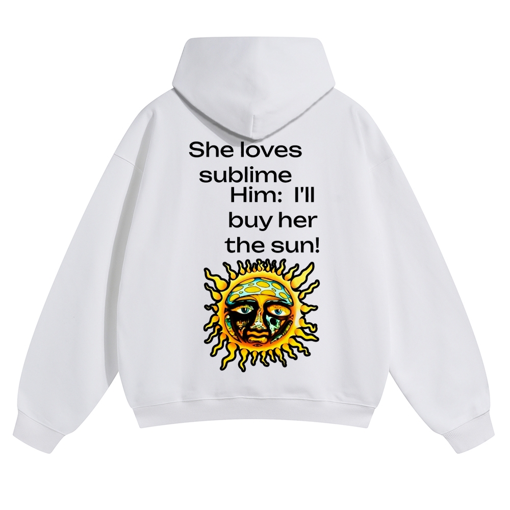 Dual Sun Brown Casual Hoodie