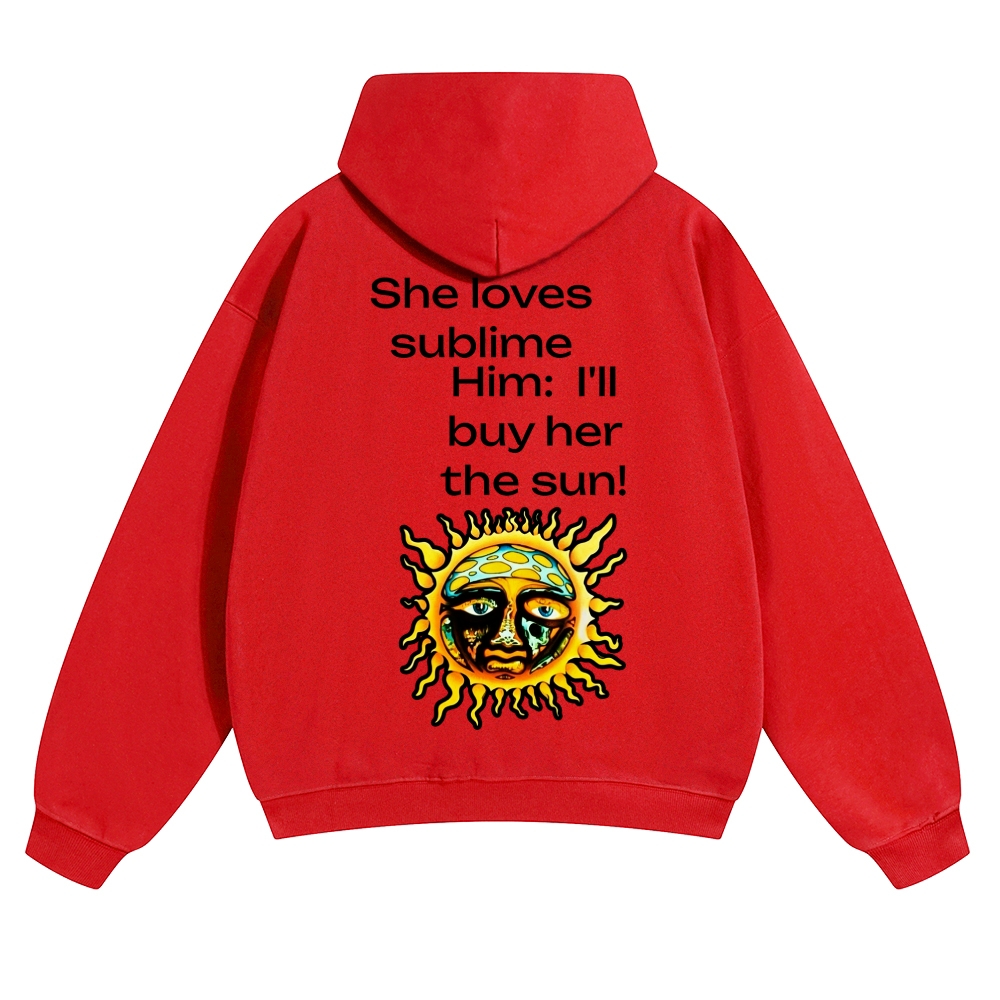 Dual Sun Brown Casual Hoodie