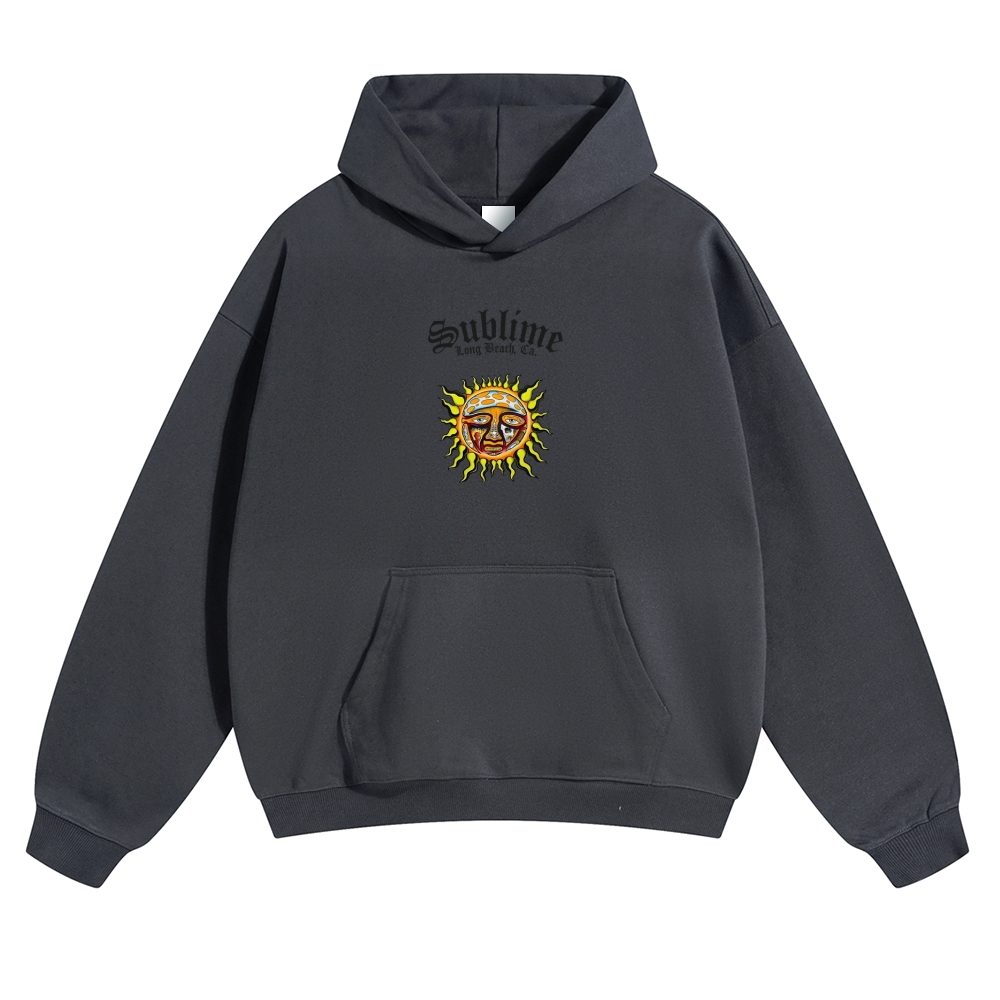Dual Sun Brown Casual Hoodie
