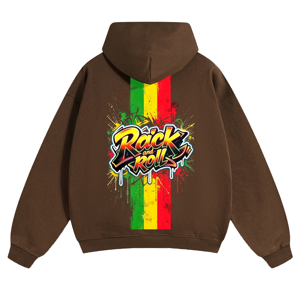 Rasta Rock N Roll Flag Hoodie