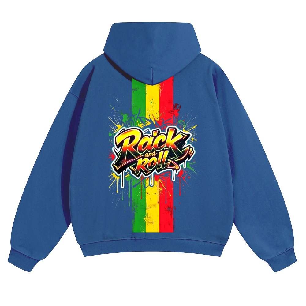 Rasta Rock N Roll Flag Hoodie