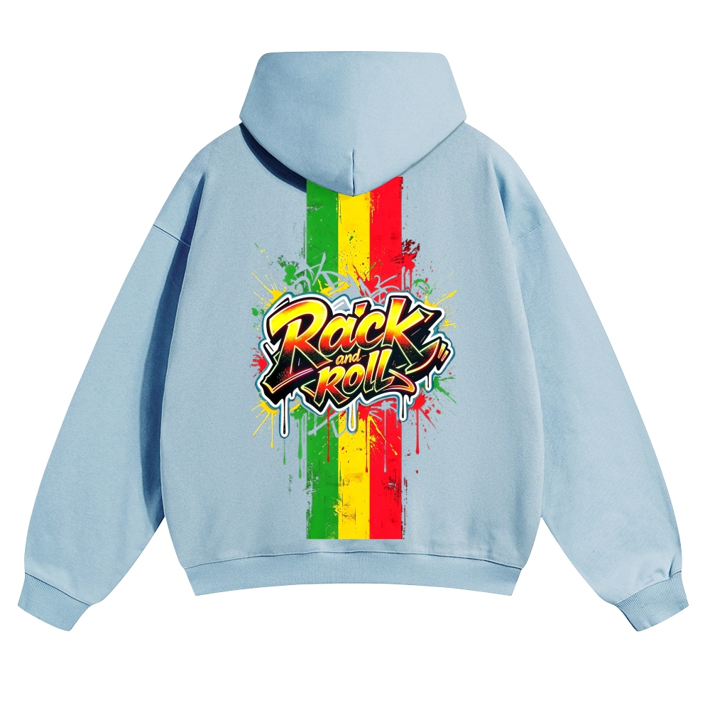Rasta Rock N Roll Flag Hoodie
