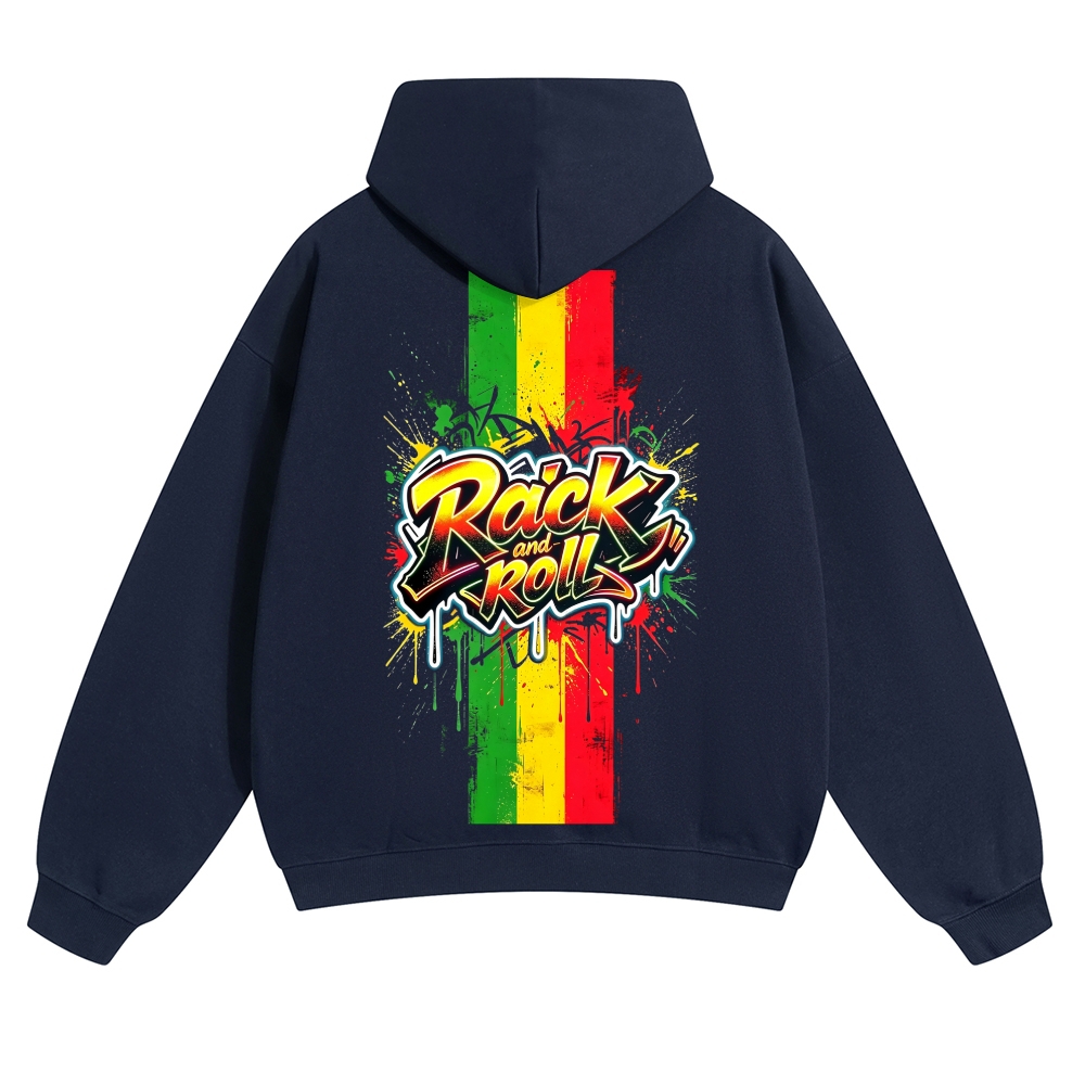 Rasta Rock N Roll Flag Hoodie