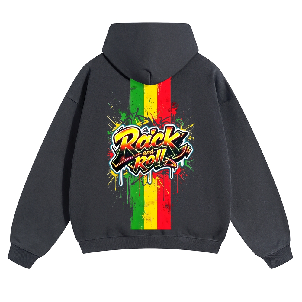 Rasta Rock N Roll Flag Hoodie