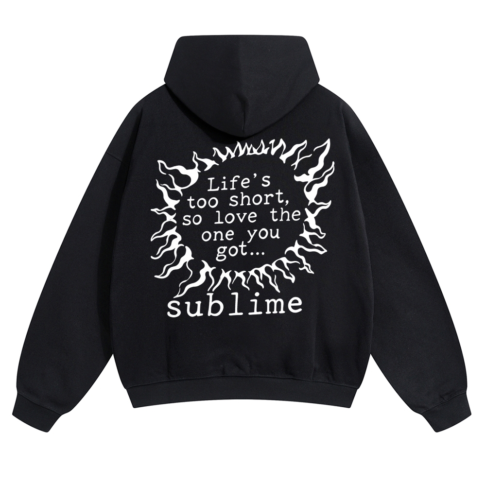 Lightning Text Quote Graphic Hoodie