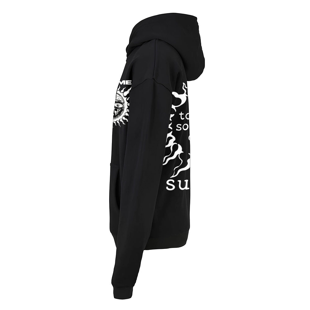 Lightning Text Quote Graphic Hoodie