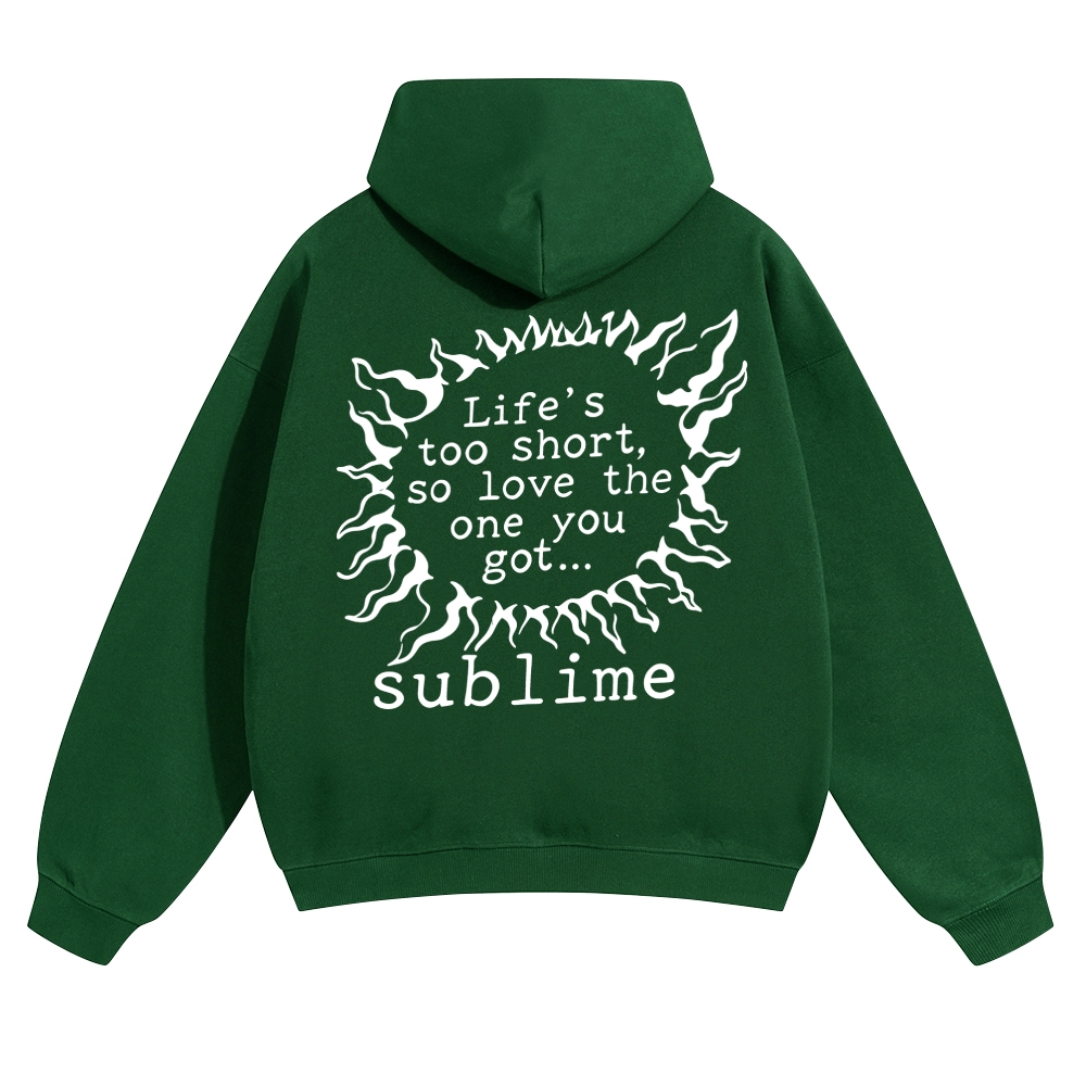 Lightning Text Quote Graphic Hoodie