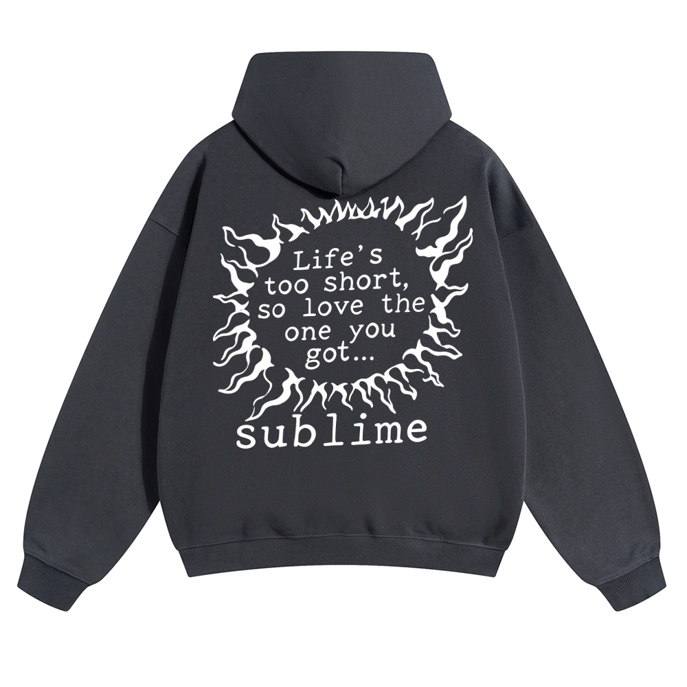 Lightning Text Quote Graphic Hoodie