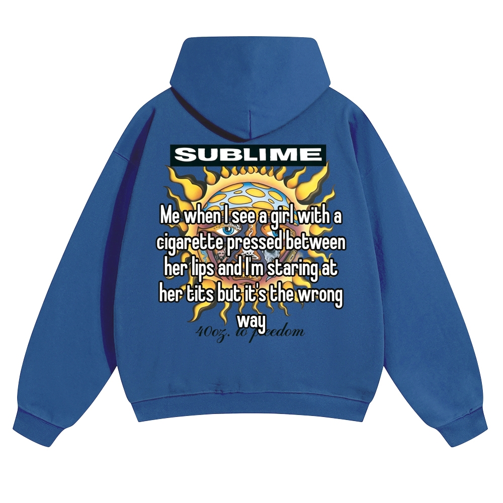 Sublime Lyric Sun Brown Graphic Hoodie