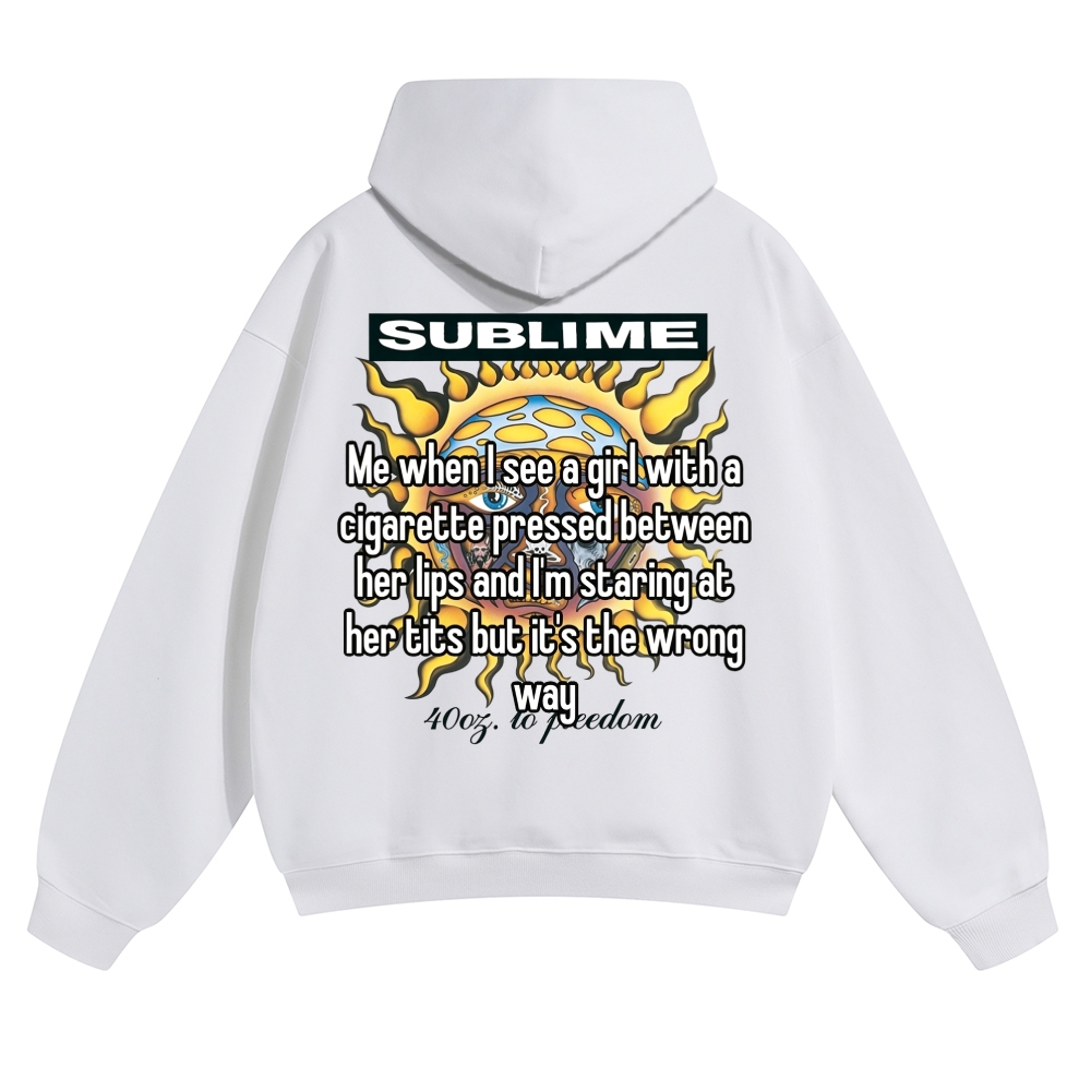 Sublime Lyric Sun Brown Graphic Hoodie