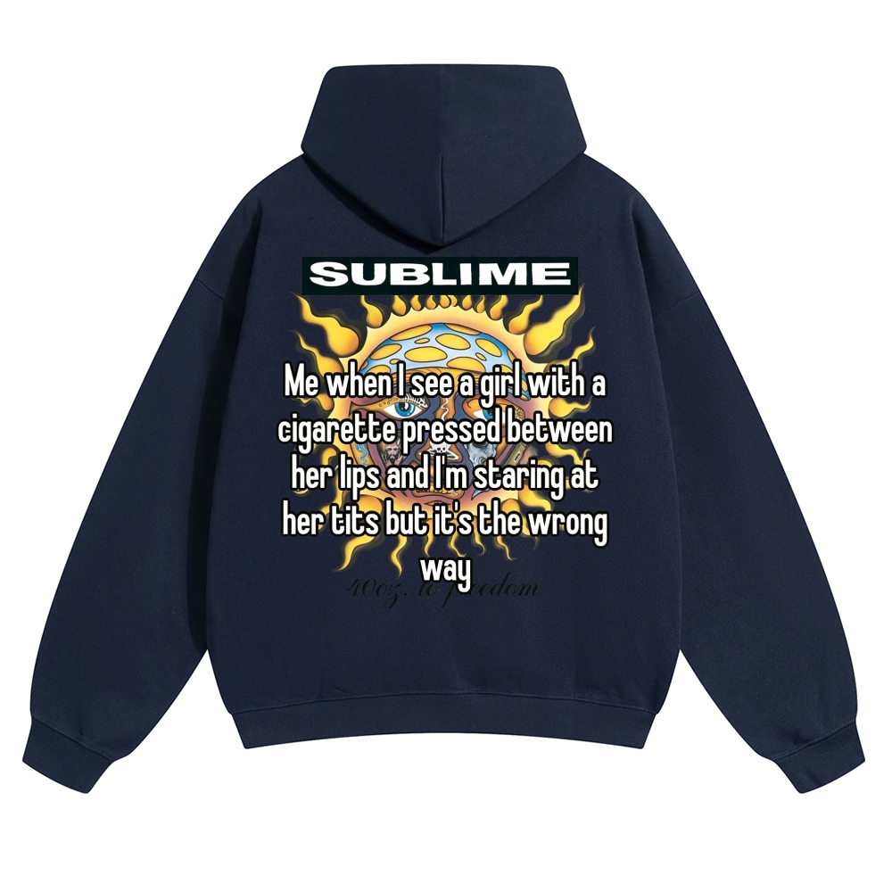 Sublime Lyric Sun Brown Graphic Hoodie
