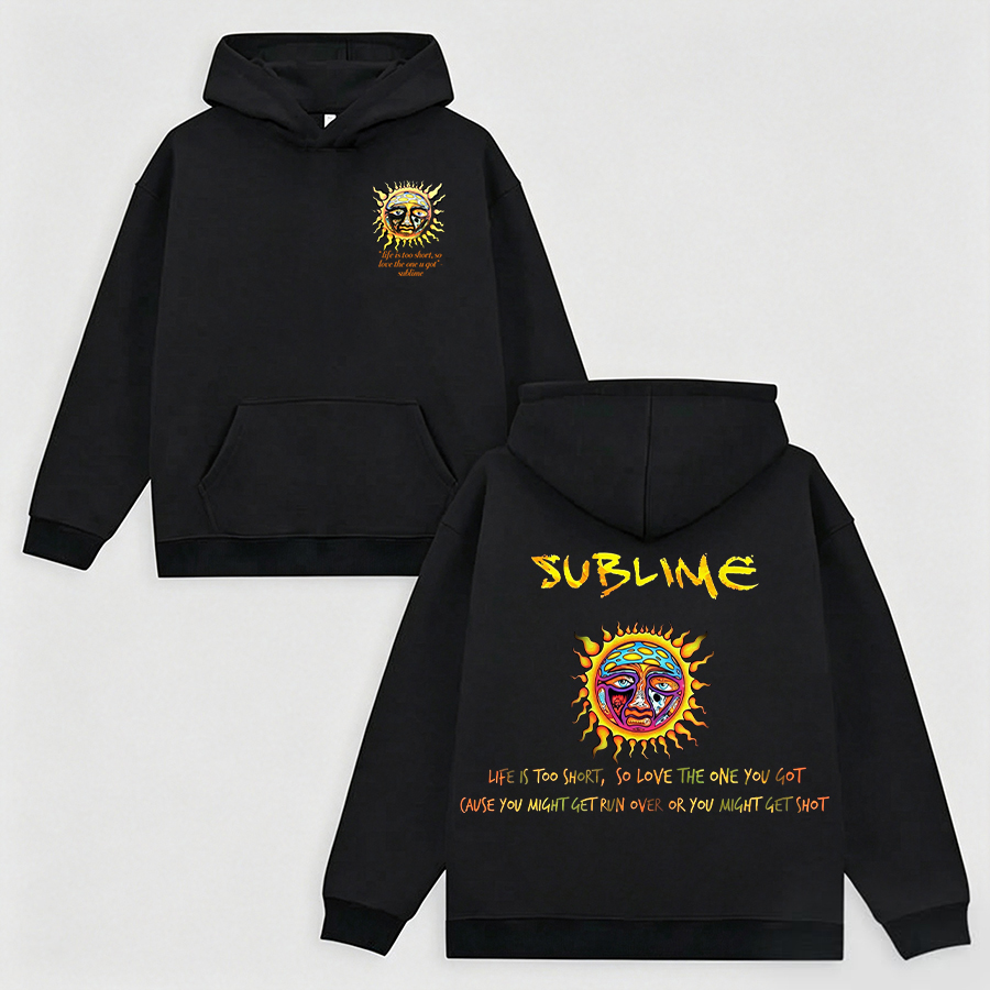 Classic Retro Sun Logo Hoodie