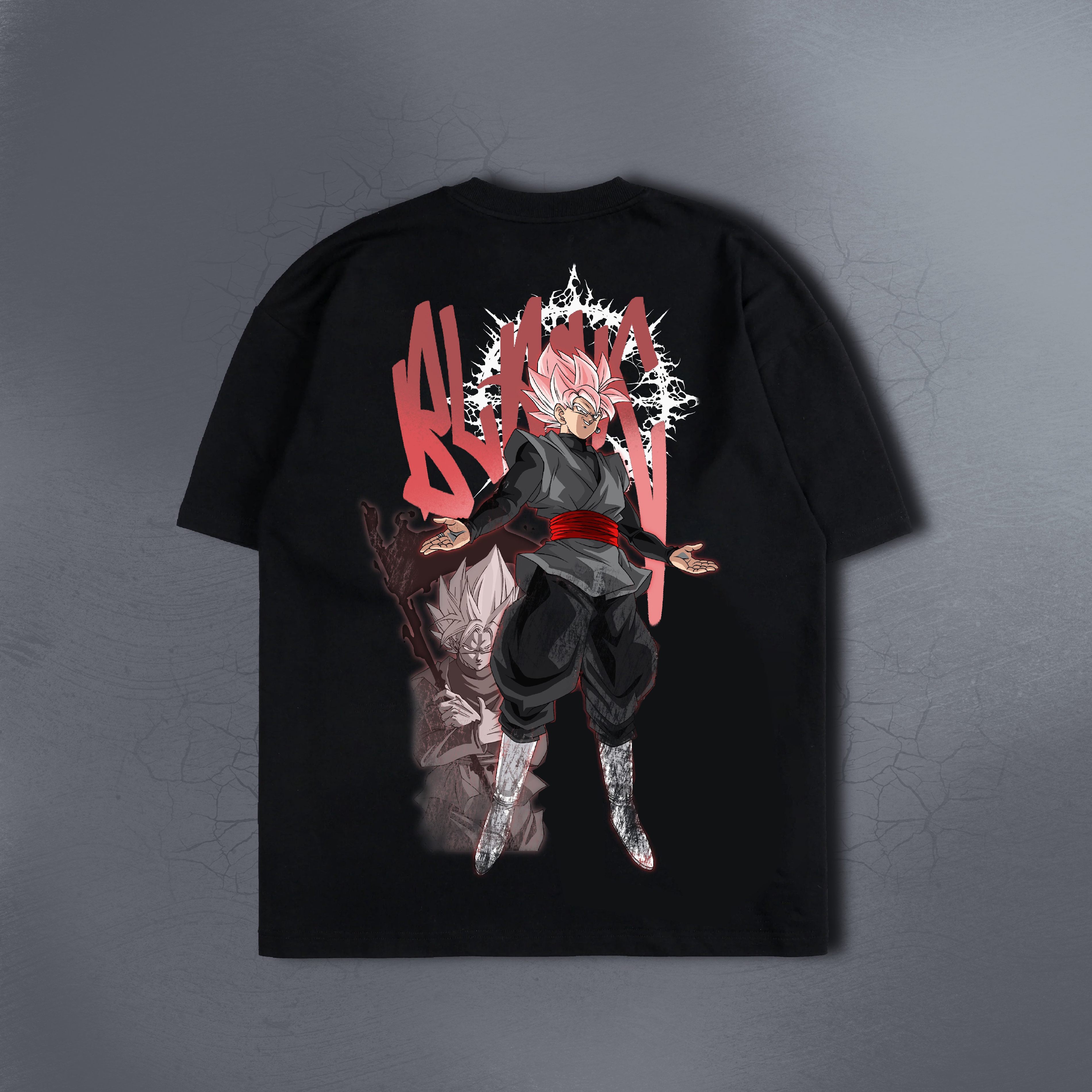  DBZ Goku Black Rosé Streetwear Oversized T-Shirt