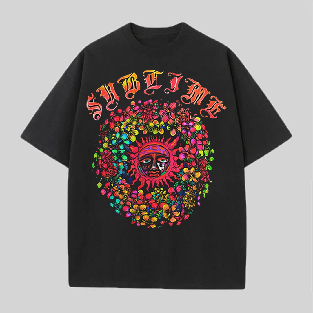 Sublime Floral Sun Psychedelic T-Shirt