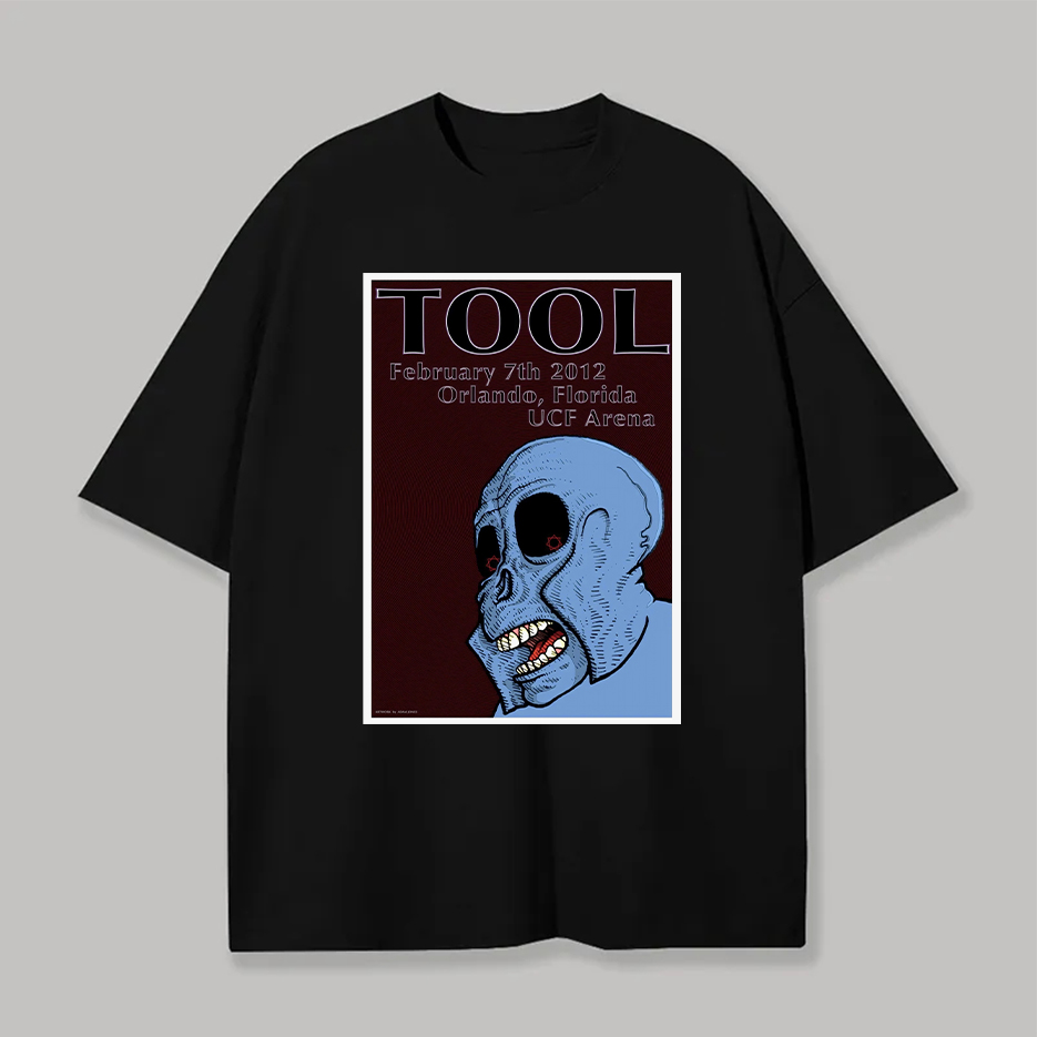 Rare Tool Orlando 2012 Tour Graphic T-Shirt For Diehard Metal Fans